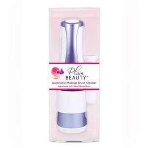 Plum Beauty Automatic Makeup Brush Cleaner - Lavender and White
